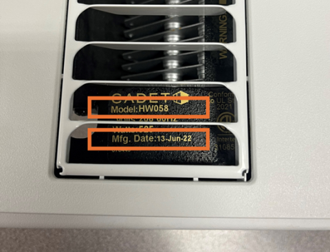 Apex72 - Manufacturing Date